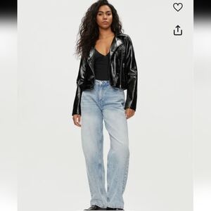 NOISY MAY Patent Leather Jacket NWT